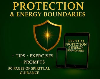 Spiritual Protection Energy Boundaries Guidebook Empath Protection Psychic Protection Energy Clearing PDF
