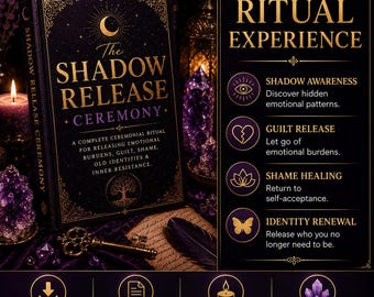 Shadow Release Ceremony Digital Download Emotional Healing Ritual Shadow Work Workbook Guilt Shame Healing PDF