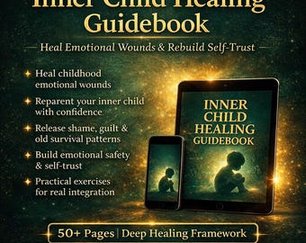 Inner Child Healing Guidebook Trauma Recovery Reparenting Emotional Healing Childhood Wounds Self Worth Anxiety Relief Attachment Healing