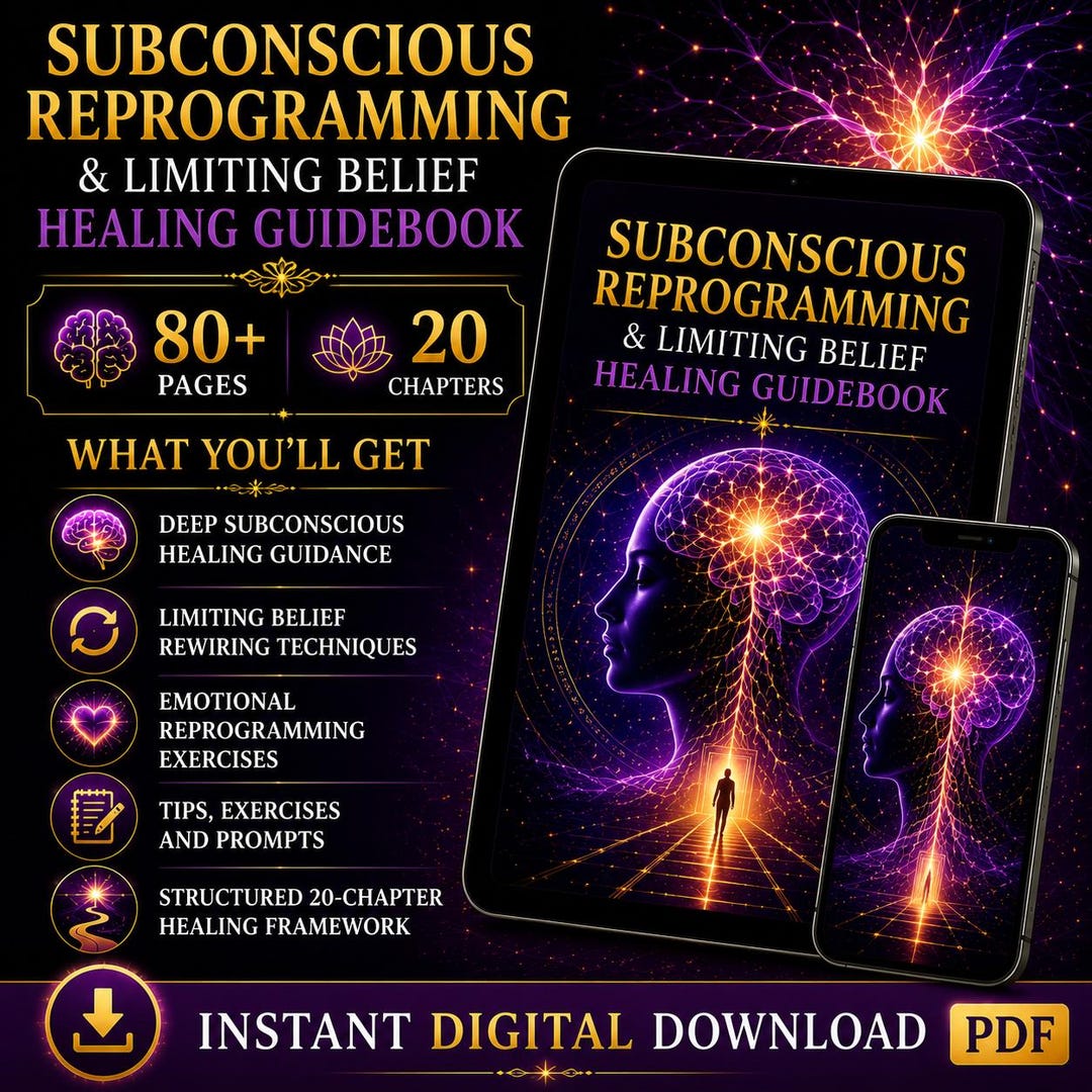 Subconscious Reprogramming Guidebook Digital Download Limiting Belief ...