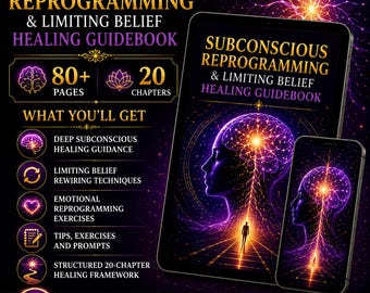 Subconscious Reprogramming Guidebook Digital Download Limiting Belief Healing Workbook Manifestation Mindset Reset Emotional Healing PDF