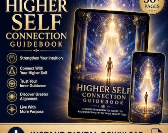 Higher Self Connection Guidebook Digital Download Higher Self Awakening Spiritual Growth Intuition Development Inner Guidance Workbook PDF