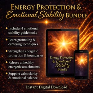 Energy Protection Bundle Grounding Centering Emotional Stability Aura Protection Empath Boundaries Instant Digital Download