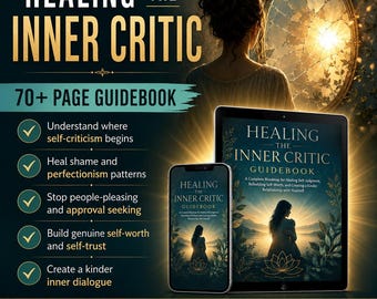 Healing The Inner Critic Guidebook PDF Digital Download Self Worth Healing Perfectionism Self Compassion
