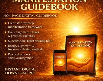 Manifestation Guidebook Law of Attraction Visualization Subconscious Mind Abundance Mindset PDF
