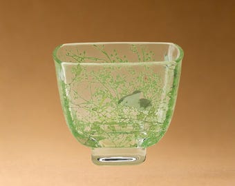 Handcrafted Square Glass Teacup 50ml