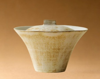 Gaiwan de cerámica rústica de paredes finas hecho a mano de Jingdezhen, 115 ml