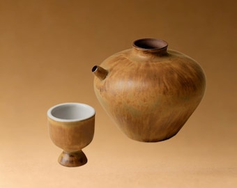 Handcrafted Ceramic Chinese Baijiu Wine Set