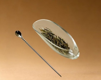 Handcrafted Glass Tea Scoop Tea Accessories