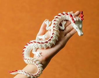 Accesorios de té chinos con forma de dragón de cerámica impresos en 3D con caja de regalo, juguetes para niños.