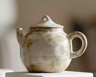 Tetera de arcilla hecha a mano, tetera japonesa Gongfu, 120 ml