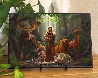 St. Francis of Assisi 8x12" Plaque Print