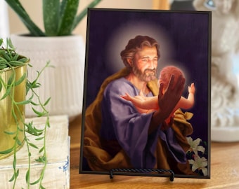 St. Joseph Plaque Print