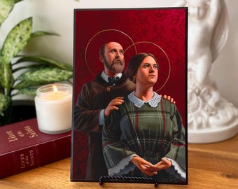 Louis and Zélie Plaque Print