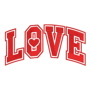 Varsity LOVE Applique Look – Bold Embroidery Design