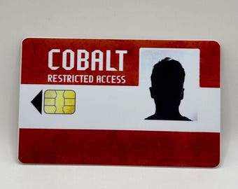 Juego de tarjetas de acceso Cobalt - Tarjetas de acceso rojas, azules y verdes - Réplica de juego - Regalo de Navidad para gamers