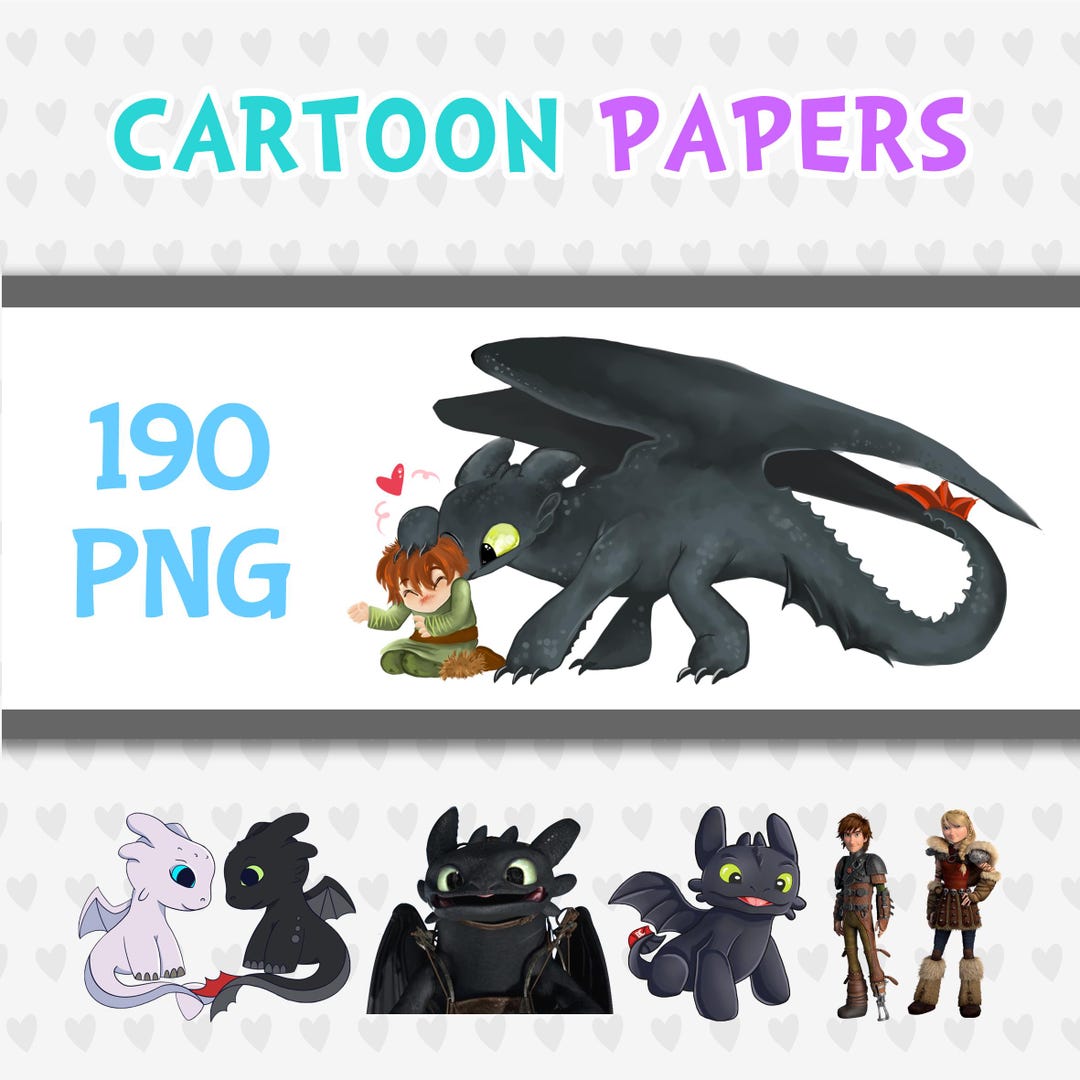 how-to-train-your-dragon-png-clipart-bundle-party-decor-clip-art