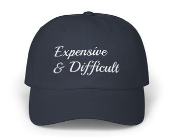 Casquette papa chère et difficile, casquette de baseball brodée, casquette rigolote