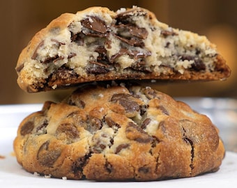RECIPE- The Best Gourmet Chocolate Chip Cookie RECIPE, Thick Chunky New York Style Cookies. Chocolate Chip Cookies. Gourmet Cookie Recipe.