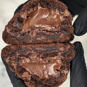 Nutella Stuffed Chocolate Cookie Recipe: New York Style (PDF Download)