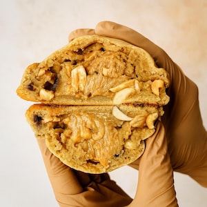 RECIPE- Gourmet Stuffed Peanut Butter Cookie RECIPE, Thick Chunky New York Style Cookies. Peanut Butter Cookies. Gourmet Cookie Recipe.