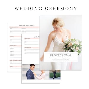 Wedding Party Processional Template Etsy Want to celebrate your special day and share the news with others? wedding party processional template etsy