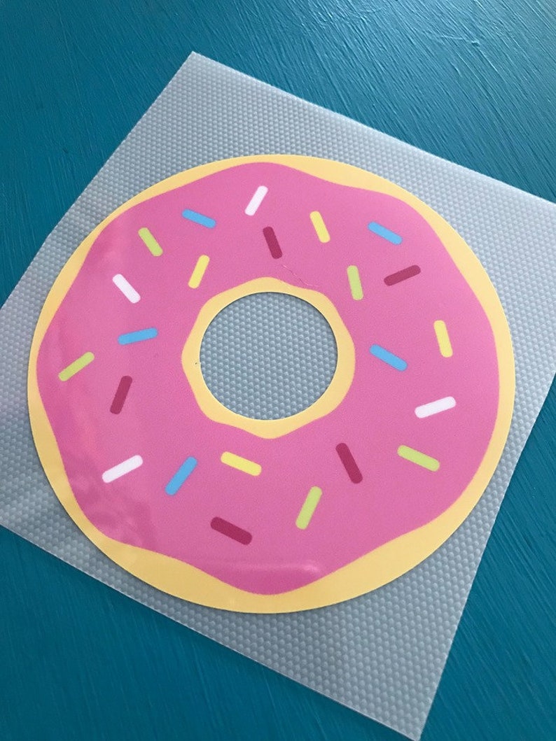 2 pack DIY vinyl iron on transfer donut 3.5 x 3.5 iron on Etsy