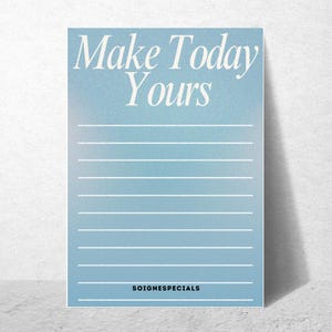 Minimalist Daily Planner | Printable PDF | Aesthetic To-Do List