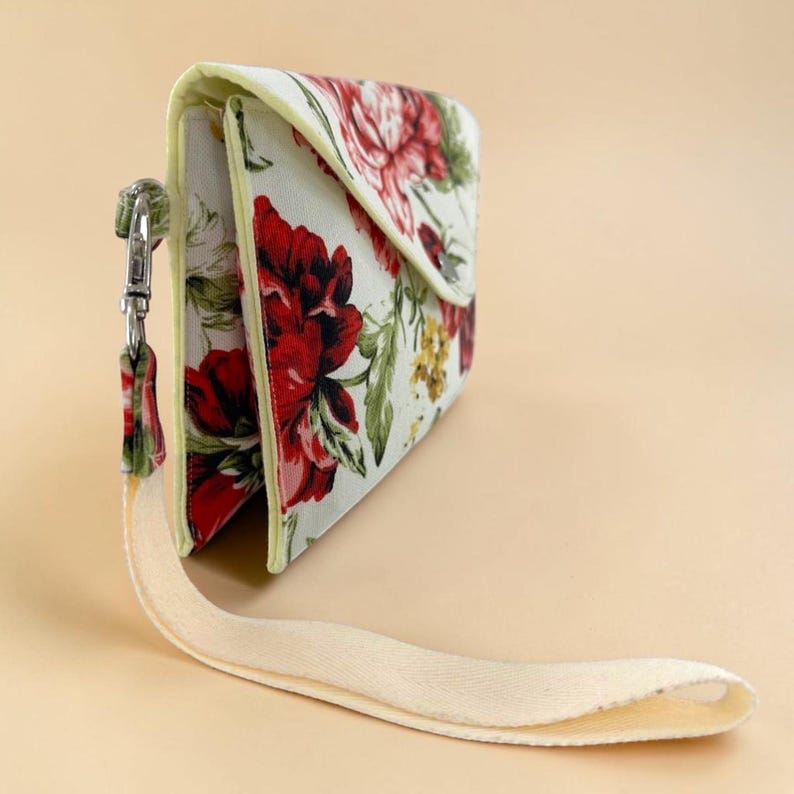 Mönster för sömnad av armband och axelremsväska i PDF-format, handledning för konvertibel väska, mönster för plånbok bild 13