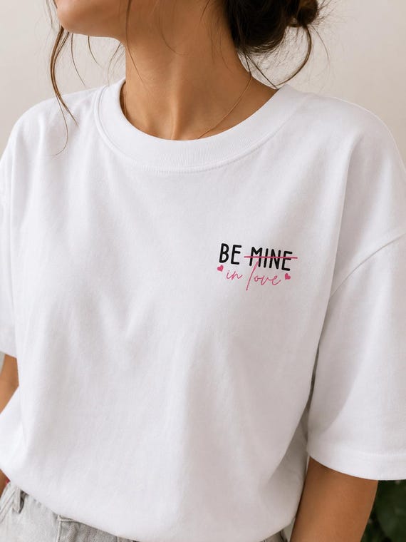 Be In Love Heart Graphic Tee | Unisex Cotton Valentines Shirt