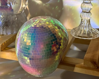 Handgemachte irisierende Glasfliese Disco Ball | Haus Licht Dekor
