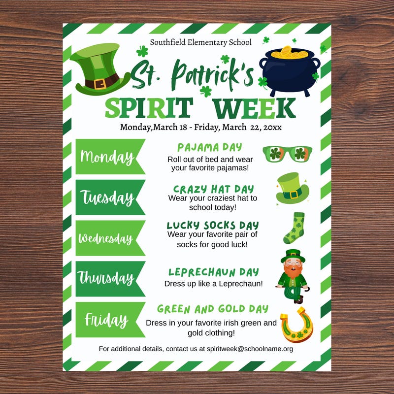 St Patricks Spirit Week - Etsy