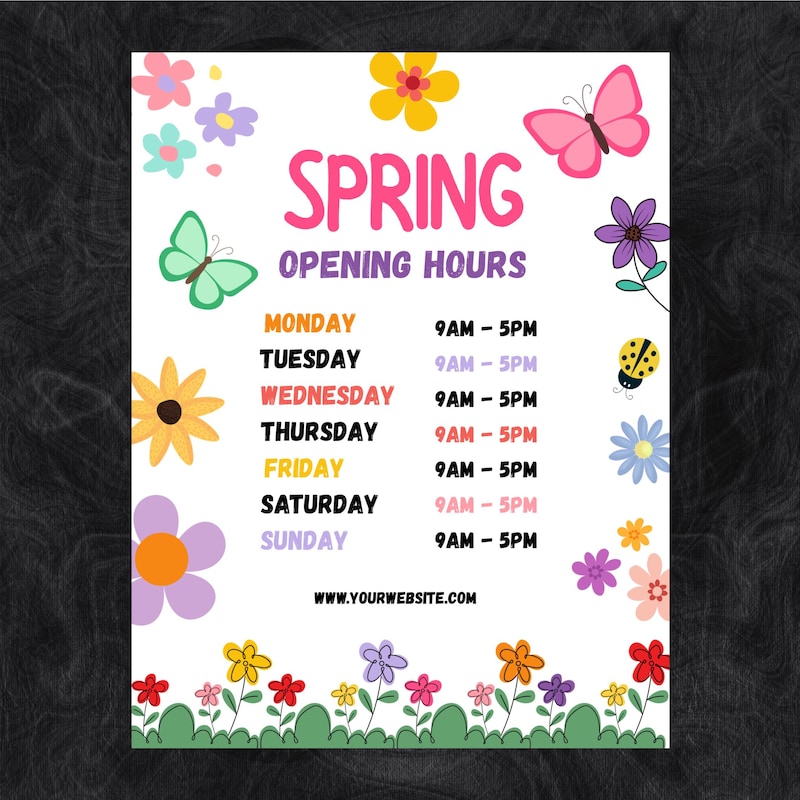 Summer Hours Sign - Etsy