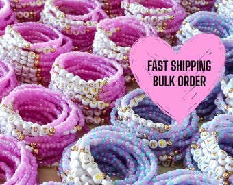 Bracelet personnalisé avec message / Bracelet d'amitié en gros / Cadeau d'entreprise / Bracelets à message / Cadeaux pour femmes / Cadeau d'invité / Remerciements clients / Bracelet bleu
