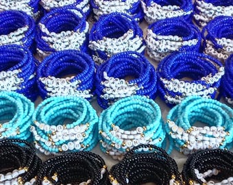 Bracelets personnalisés en gros / Bijoux personnalisés avec nom / Cadeaux de perles faits main en gros pour événements, écoles, équipes, entreprises, fêtes et grands groupes