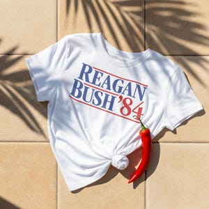 Reagan Bush &#39;84 SVG PNG Bundle: Retro Republican Campaign Graphics (Digital Download