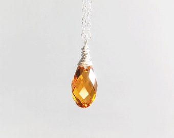 necklace and earring set orange gems necklace and earring set orange gems