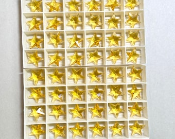 20mm Swarovski Crystal Star Pendant Beads Light Topaz Yellow 48 pendant total