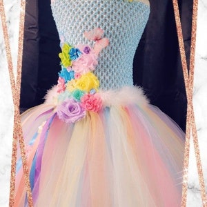 Spring/Easter/unicorn inspired tutu dress