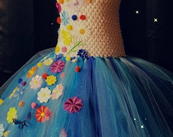 Mirabel inspired tutu dress, disney, disney tutu dress, butterflies