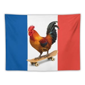 Custom France Flag Tapestry, Personalized Photo Banner, Large Wall Art Backdrop