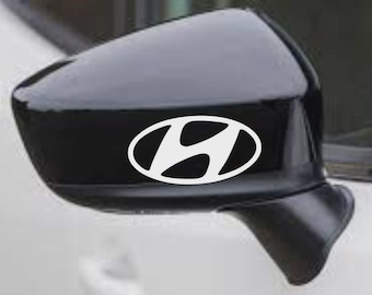 2x Hyundai Vinyl Stickers – Mirror, Window & Bumper Decals