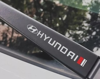 2x Hyundai Vinyl Decals – Mirror & Window Wiper Blade Stickers
