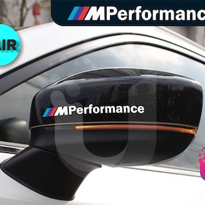 2x M Performance 6&quot; Vinyl Decal Stickers – Side Mirror & Door Handle Car Styling (5 Colors