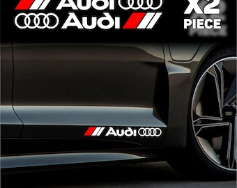 2 adesivi in vinile da corsa – Grafica da 11" per cofano, porte e pannelli