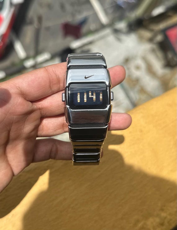 【NIKE/ナイキ】腕時計 デジタル ウォッチ BLADE 稼動品 Nike D-Line メンズ ステンレススチール デジタルウォッチ
