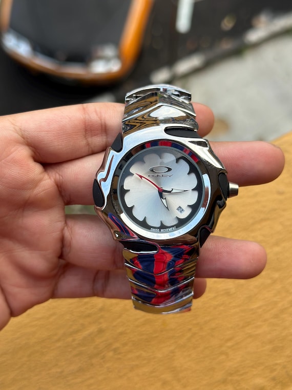 Oakley Blade II Style Y2K Watch – Stainless Steel Retro Techwear