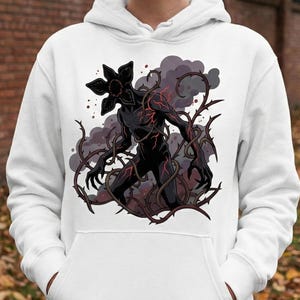 Demogorgon geïnspireerde PNG, SVG-bundel, Demogorgon PNG-bundel, griezelige Monster Fantasy-illustratie, digitale download PNG, SVG-ontwerp