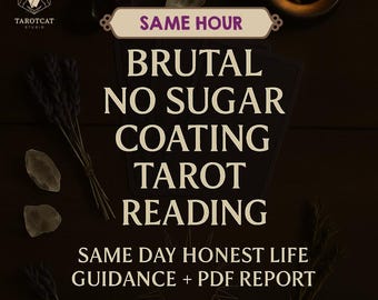 Brutal Tarot Reading: Honest Clairvoyant Insight, Same Day Delivery