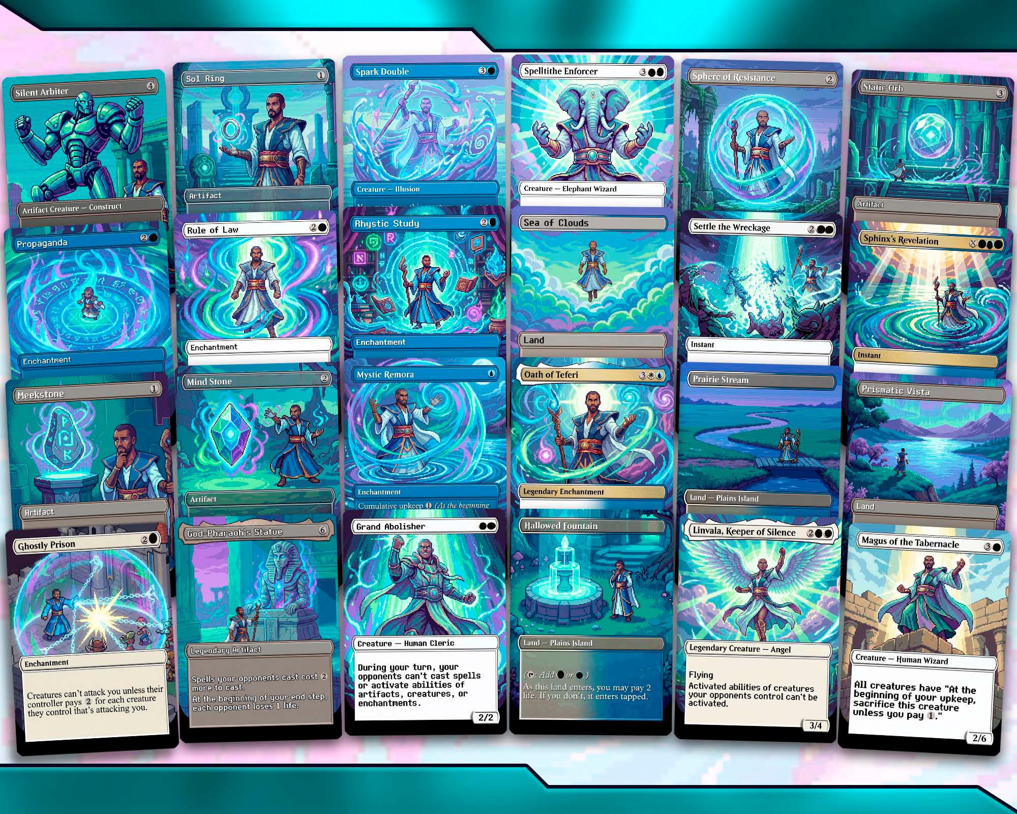 Grand Arbiter Teferi Commander Deck: Azorius Superfriends Stax (100 ...